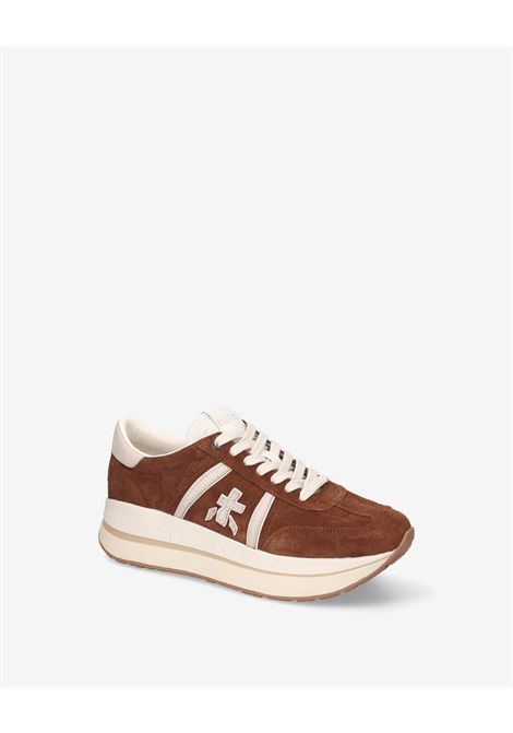 Premiata Bethcoin 8509 Sneaker in Brown Suede Women's PREMIATA |  | BETHCOIN VAR8509